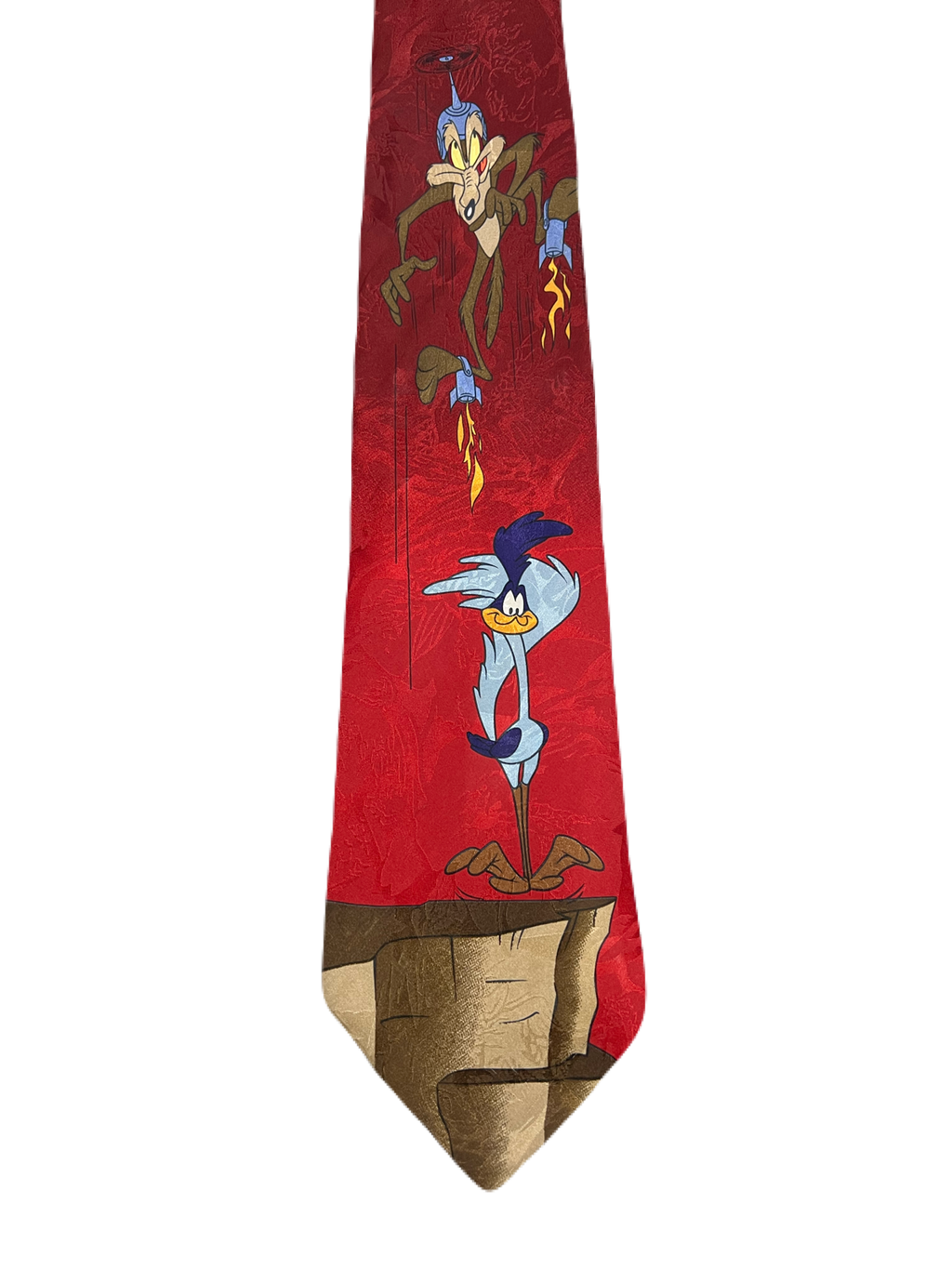 Vintage Looney Tunes Road Runner & Wile E. Coyote Tie