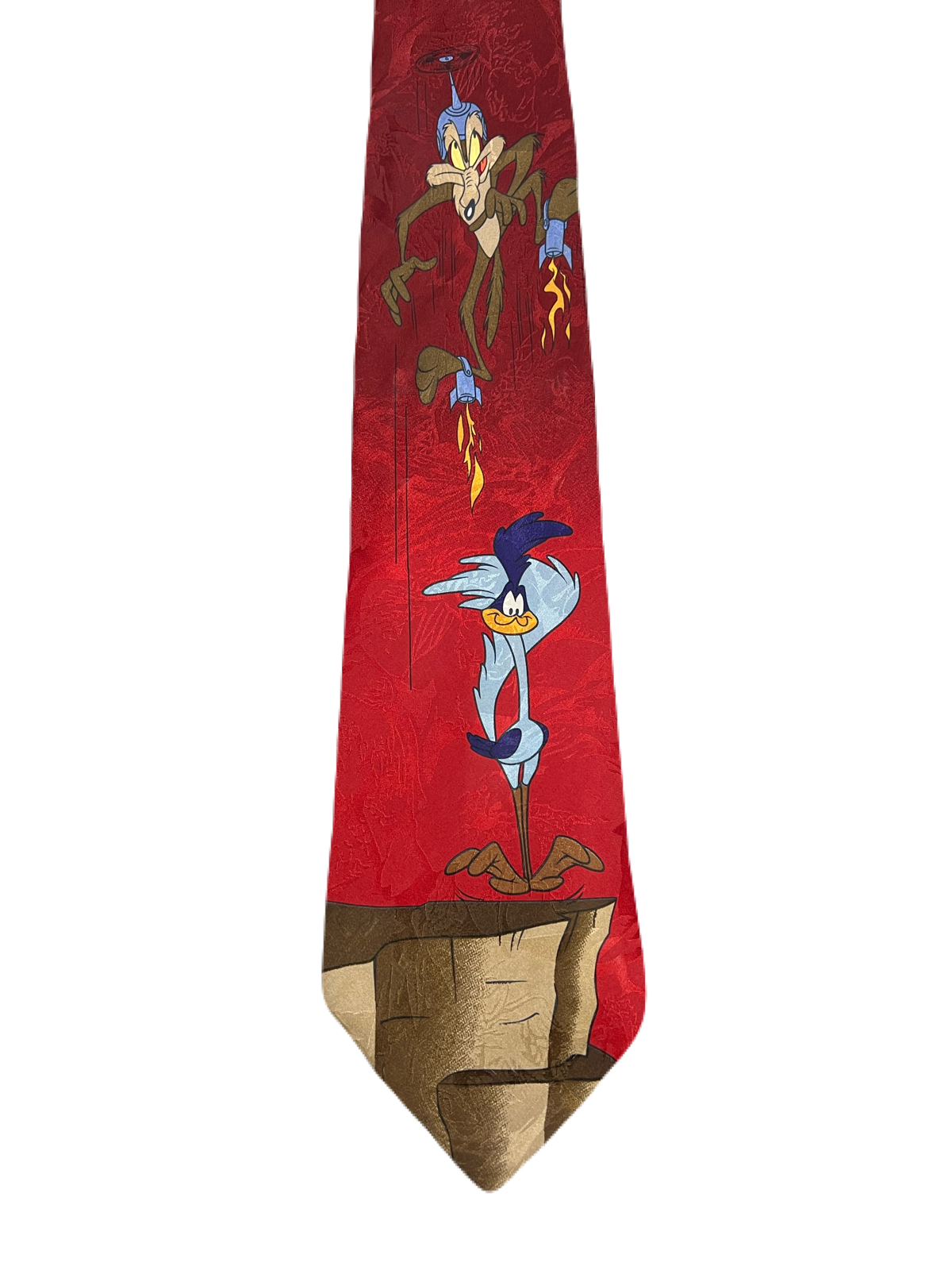 Vintage Looney Tunes Road Runner & Wile E. Coyote Tie