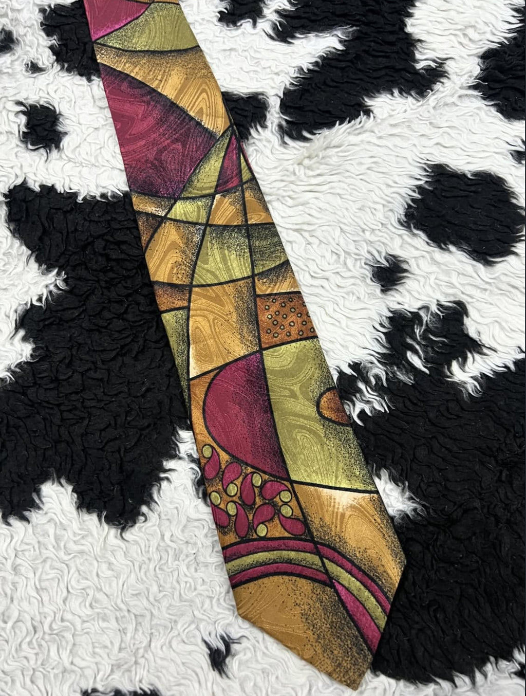 J.T Beckett Abstract Tie
