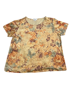Butterfly Painting Print Velvet Top
