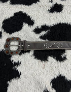 Vintage-Style Beaded Buckle Belt