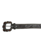 Vintage-Style Beaded Buckle Belt