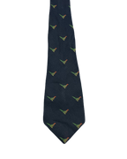 Blue Embroidered Pheasants Tie