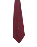 Hollyvogue Red Embroidered Wide Tie