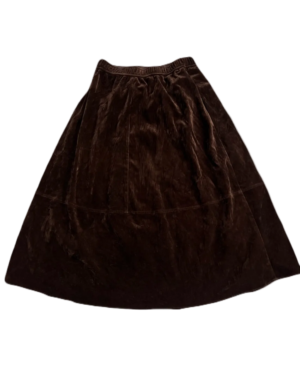 Brown Velvet Skirt