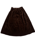 Brown Velvet Skirt