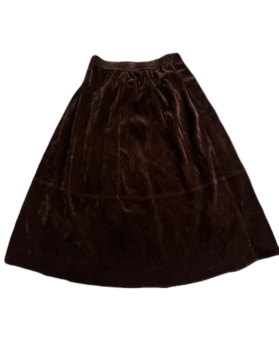 Brown Velvet Skirt