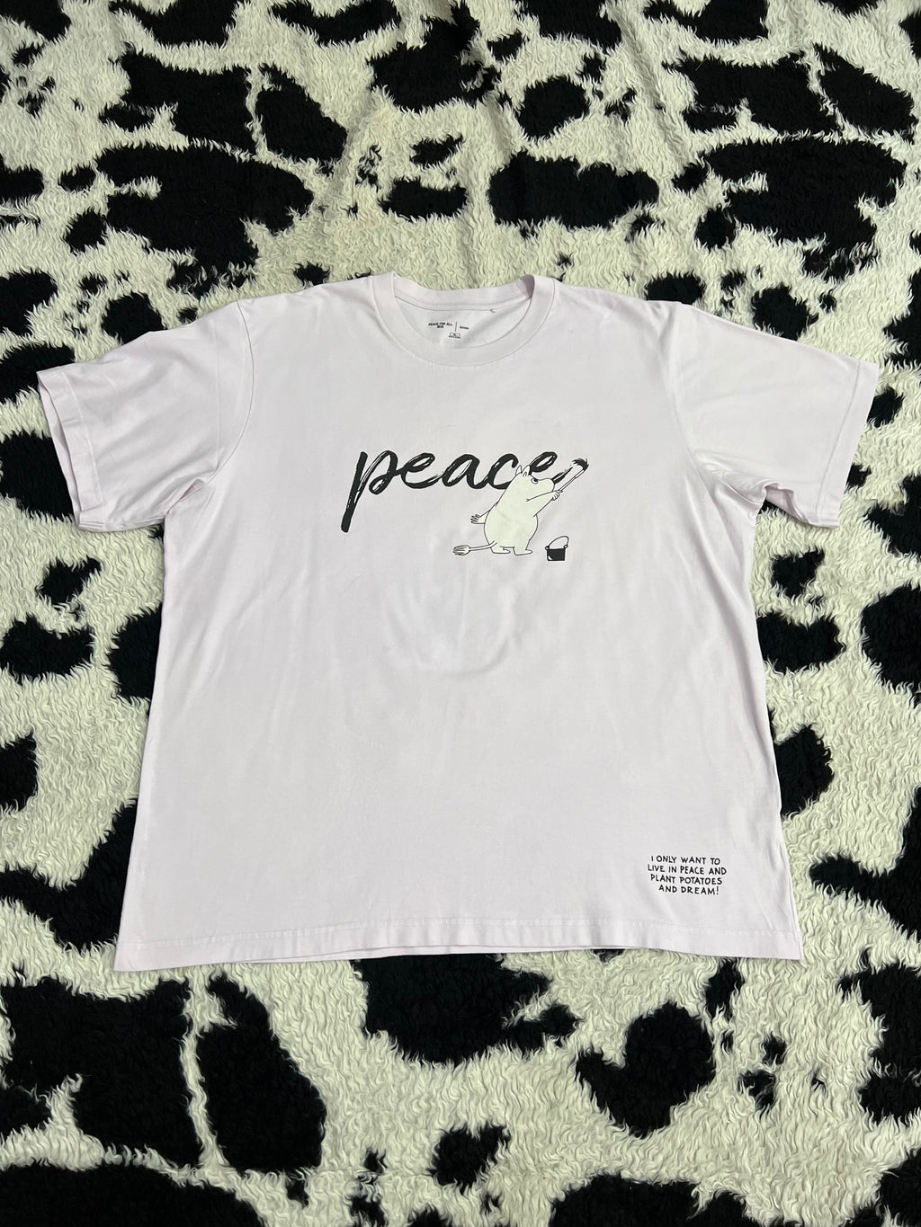 Moomin "Peace for All" Tee (Large - Extra Large)
