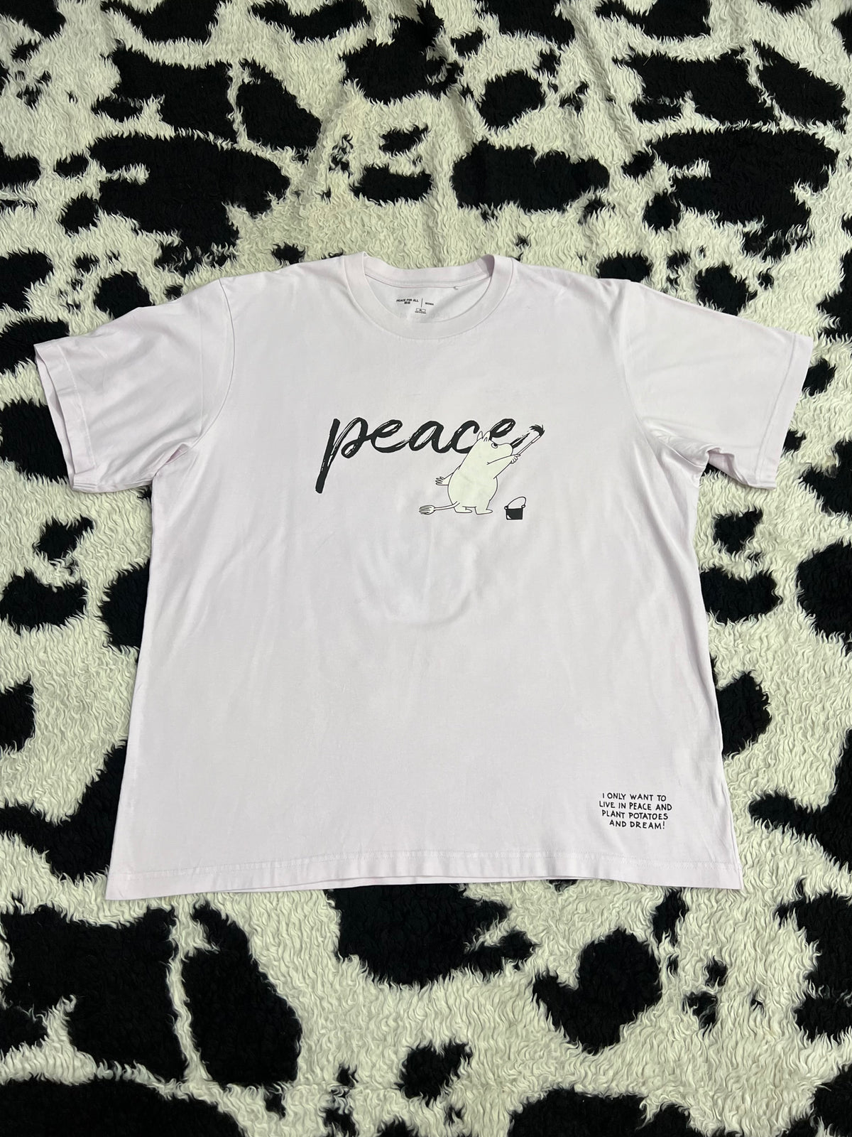 Moomin "Peace for All" Tee (Large - Extra Large)