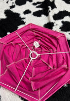 Big Traditional Chinese Hot Pink Lattern Hanging