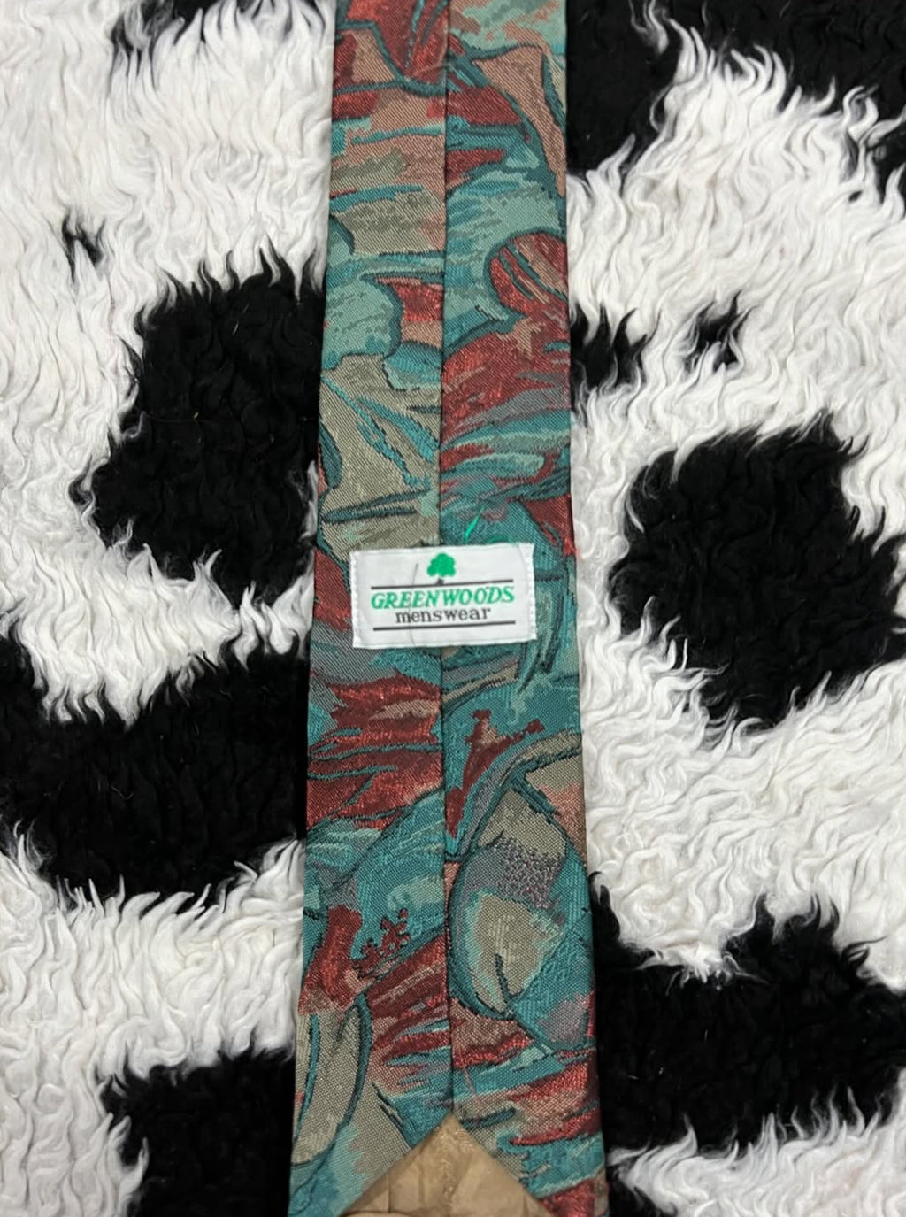 Green Woods Embroidered Tie