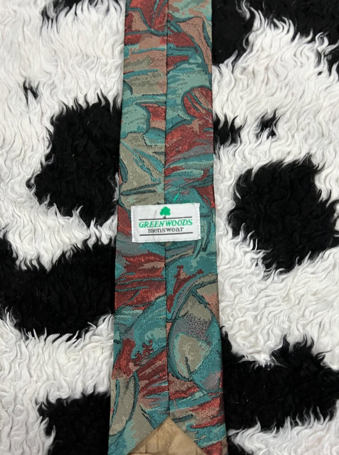 Green Woods Embroidered Tie
