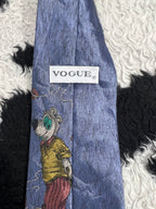 Vogue Mouse Embroidered Tie