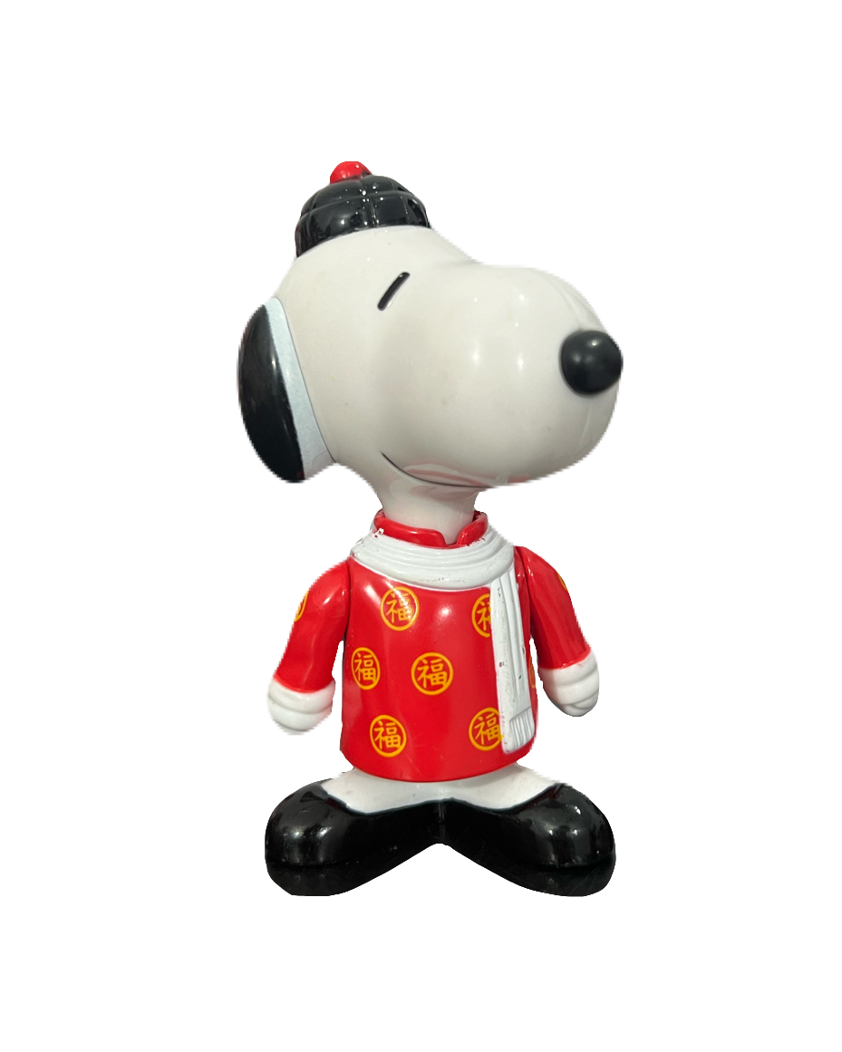 Vintage 1999 China Snoopy in Traditional Outfit Figurine