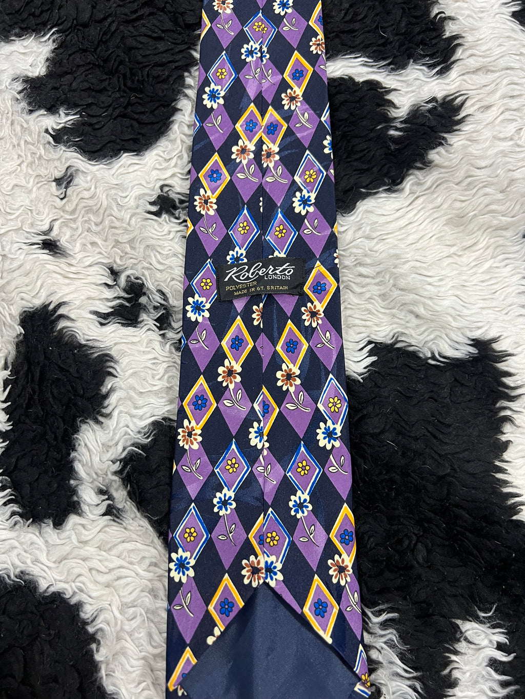 Roberto Purple Floral Tie