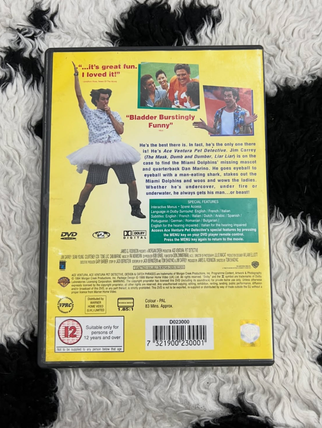 Ace Ventura Pet Detective DVD