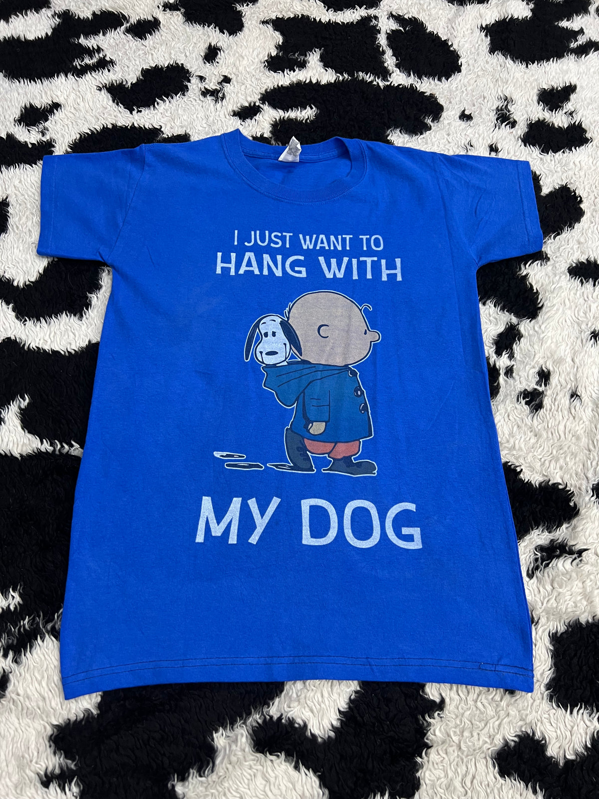 Snoopy & Charlie Brown Hang Out with my Dog Tee (Medium)