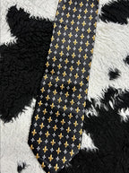 Black Fleur-de-Lis Tie