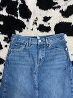 Blue Long Denim Skirt