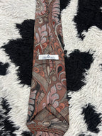 Littlewoods Brown Fully Embroidered Tie