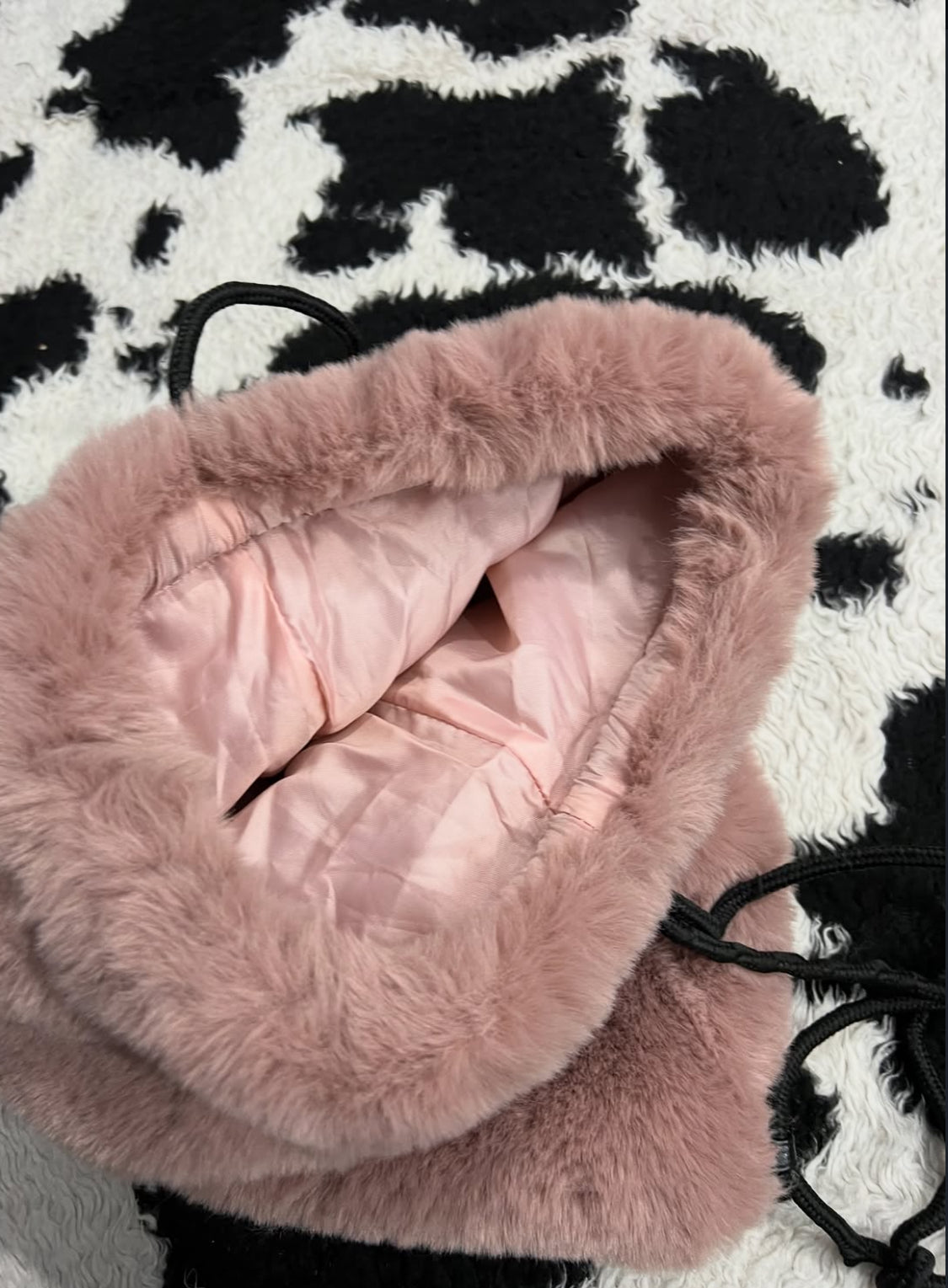 Pink Fur Bag