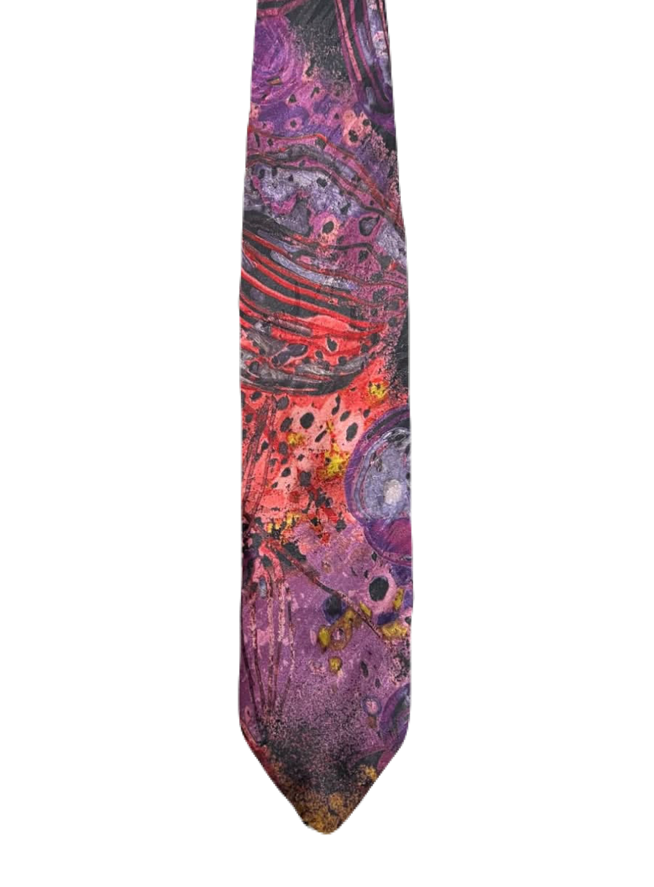 Prince Bellini Purple Abstract Tie