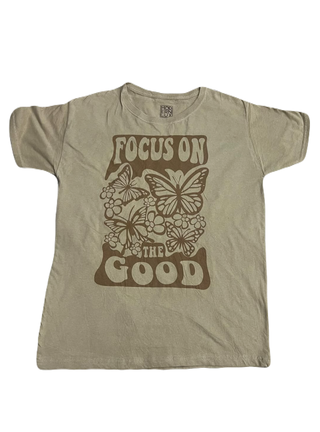 "Focus on the Good" Butterfly Tee (Medium / Large)
