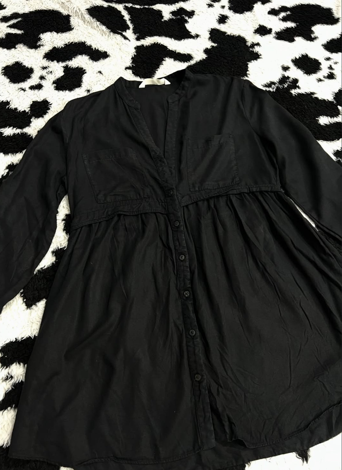 ZARA Women's Black Buttonup
