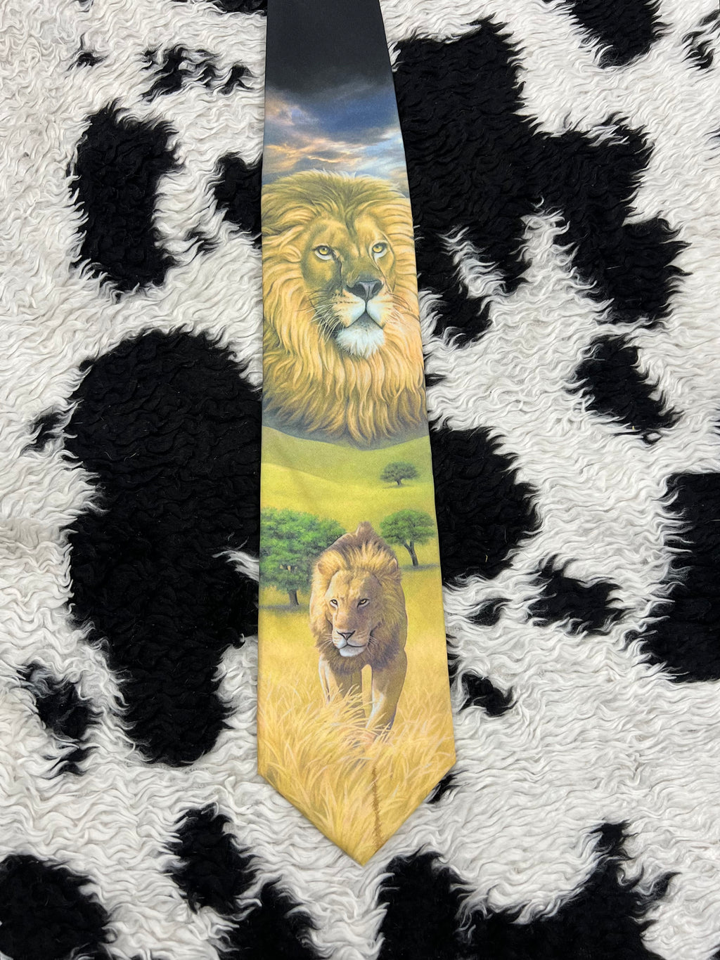 Vintage 1999 Ralph Marlin Lions Tie