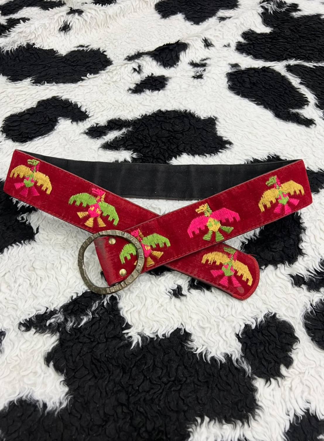 Dragon Embroidered Belt