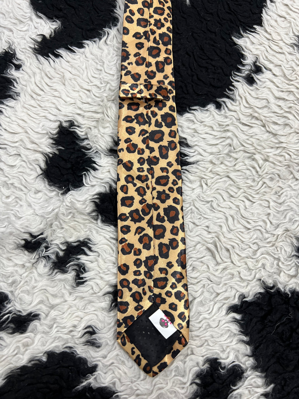 Cheetah Print Narrow Tie