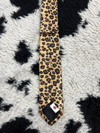 Cheetah Print Narrow Tie