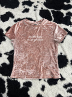 H&M "Pass the tissues, We all got issues" Velvet Top