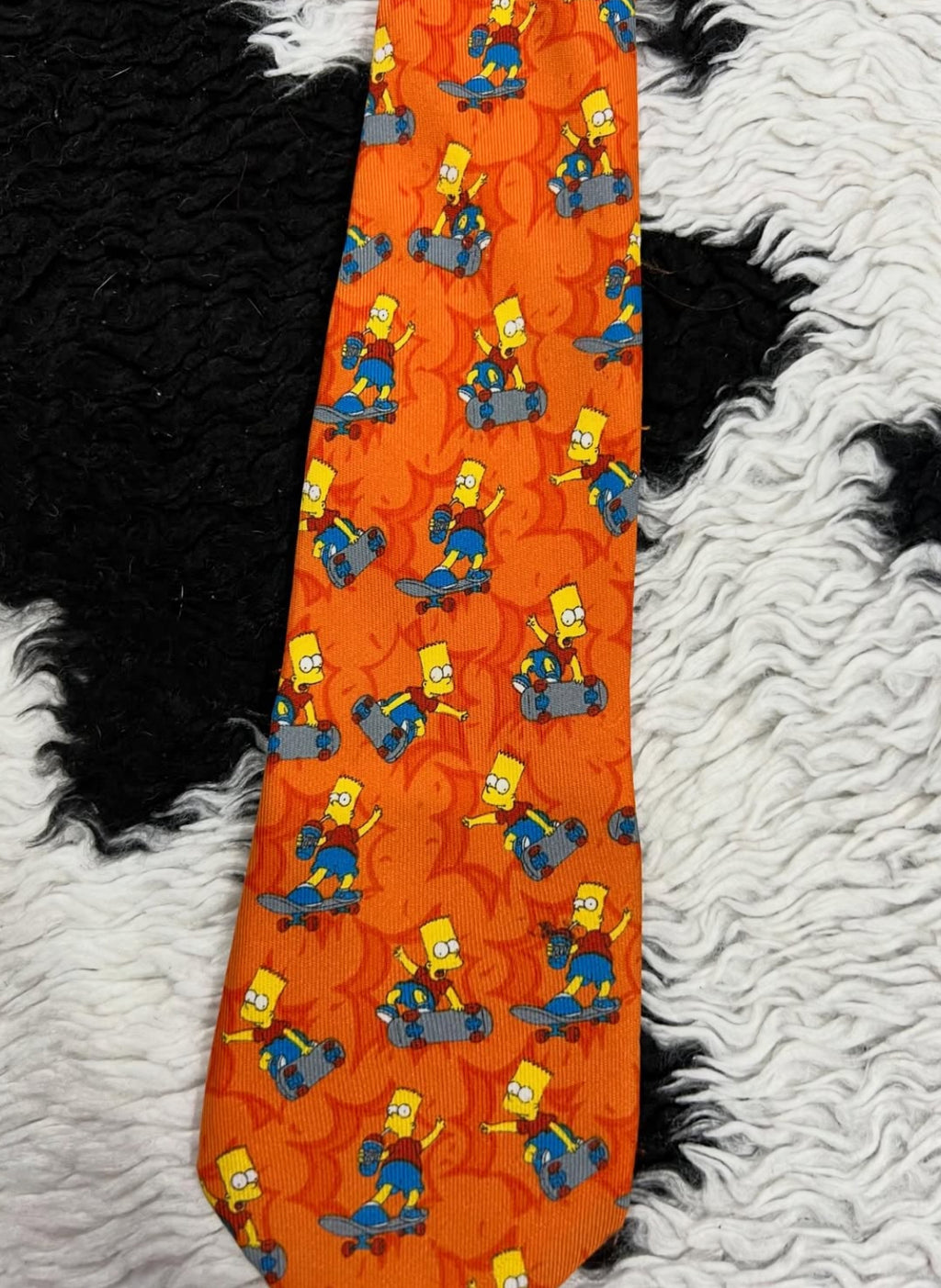 Bart Simpson on Skateboard Tie