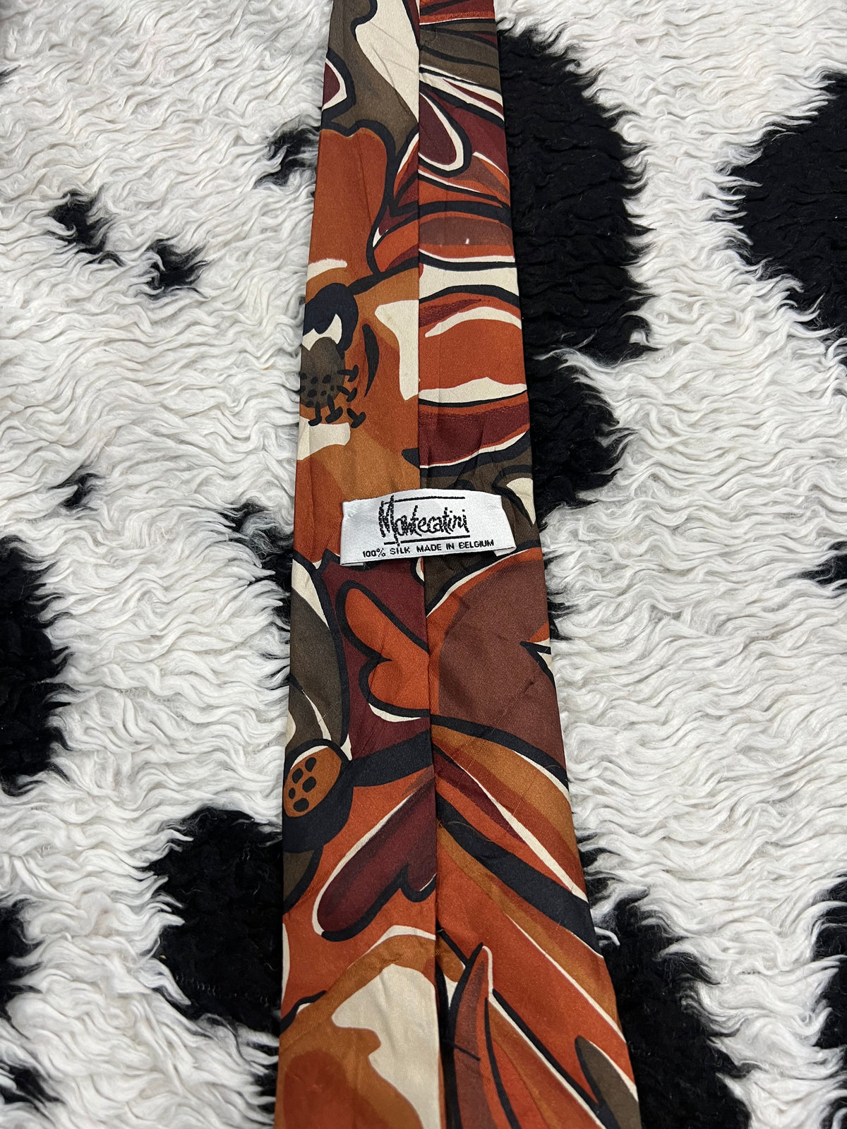 Montecatini Brown Floral Tie