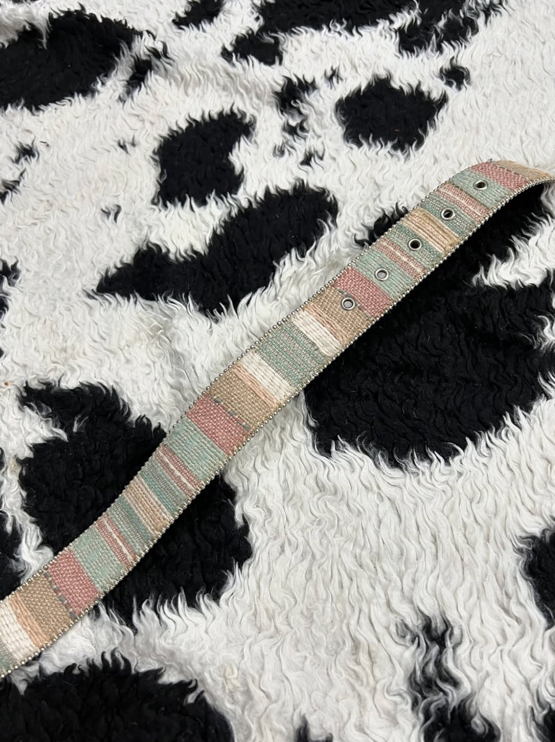 Pastel Embroidered Belt