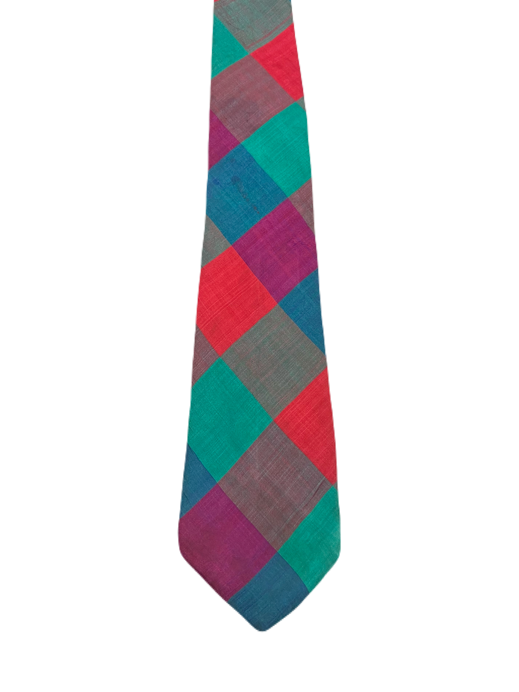 Silk Vibrant Checkered Tie
