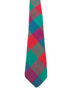 Silk Vibrant Checkered Tie