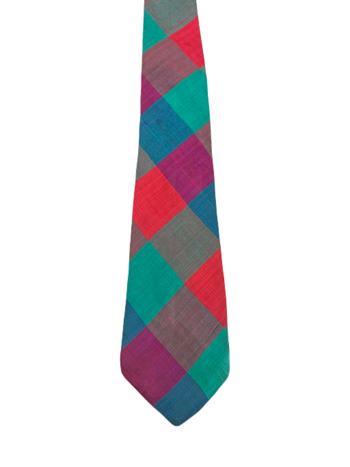 Silk Vibrant Checkered Tie