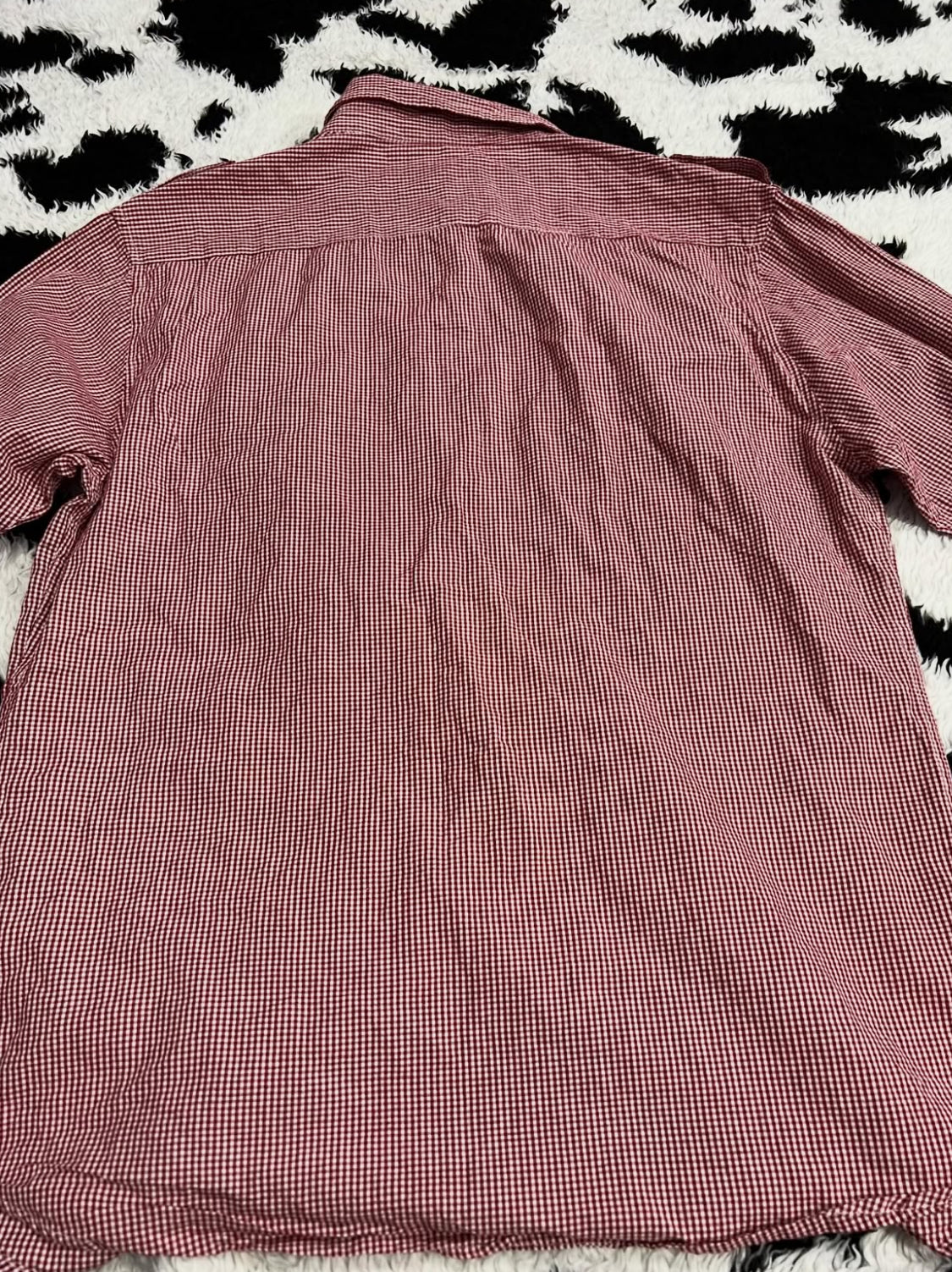 Red & White Checkered Buttonup