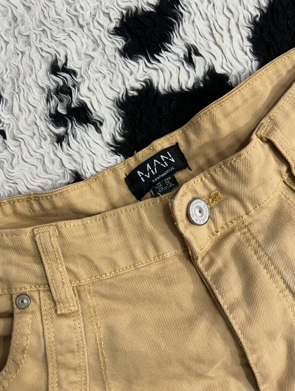 Tan Detailed Cargo Pants (Waist 36)