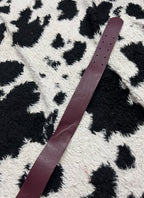 Plum Wide Belt