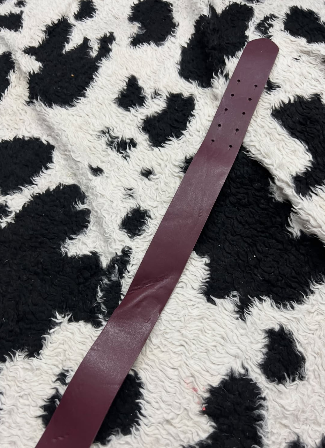 Plum Wide Belt