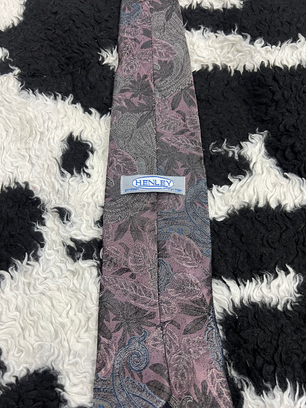 Henley Fully Embroidered Floral Tie