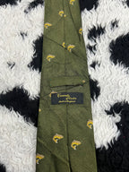 Trout Fish Embroidered Tie