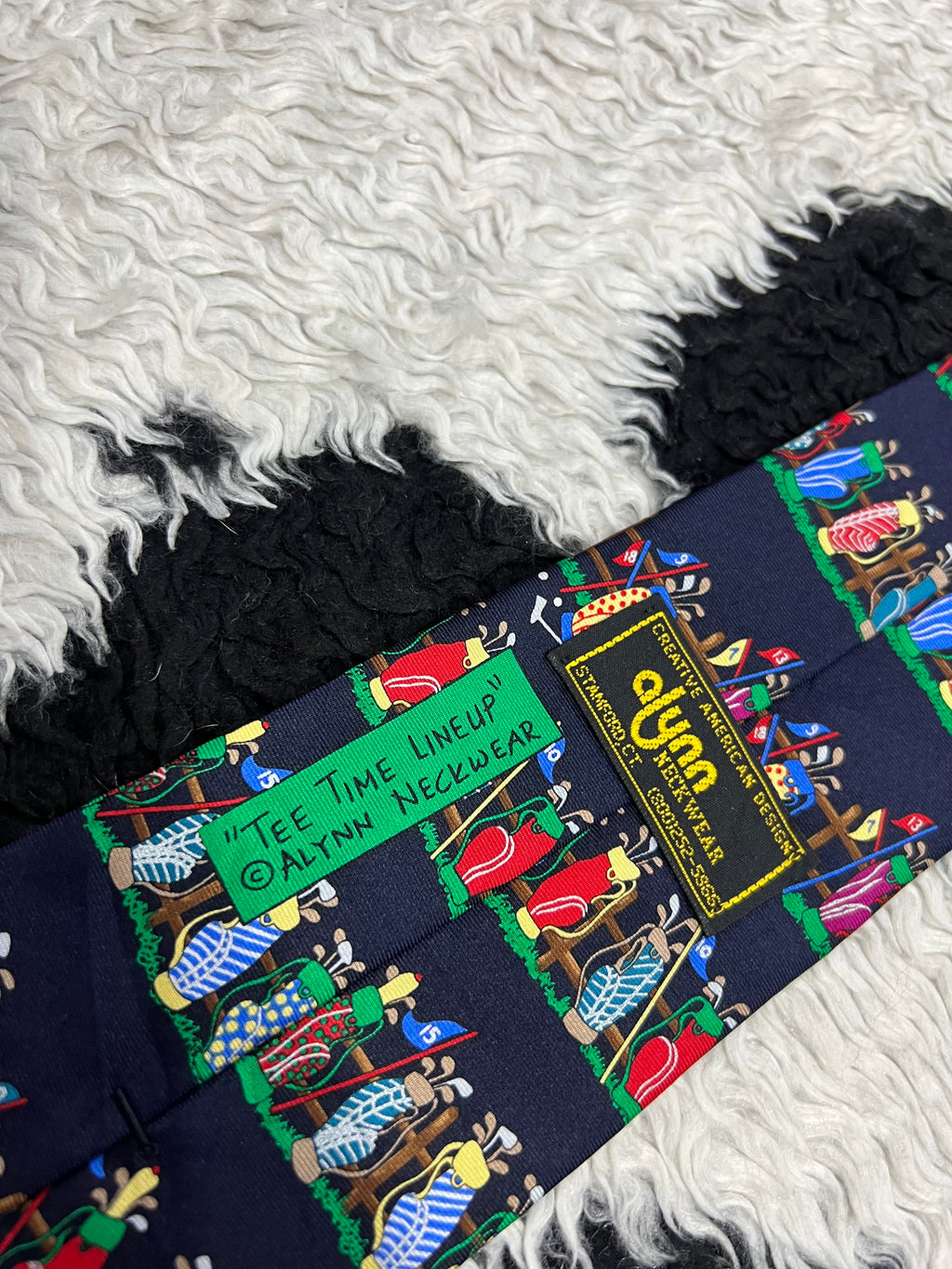 "Tee Time Line-up" Golf Tie