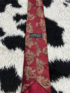 St. Bernard Red Paisley EmbroideredTie