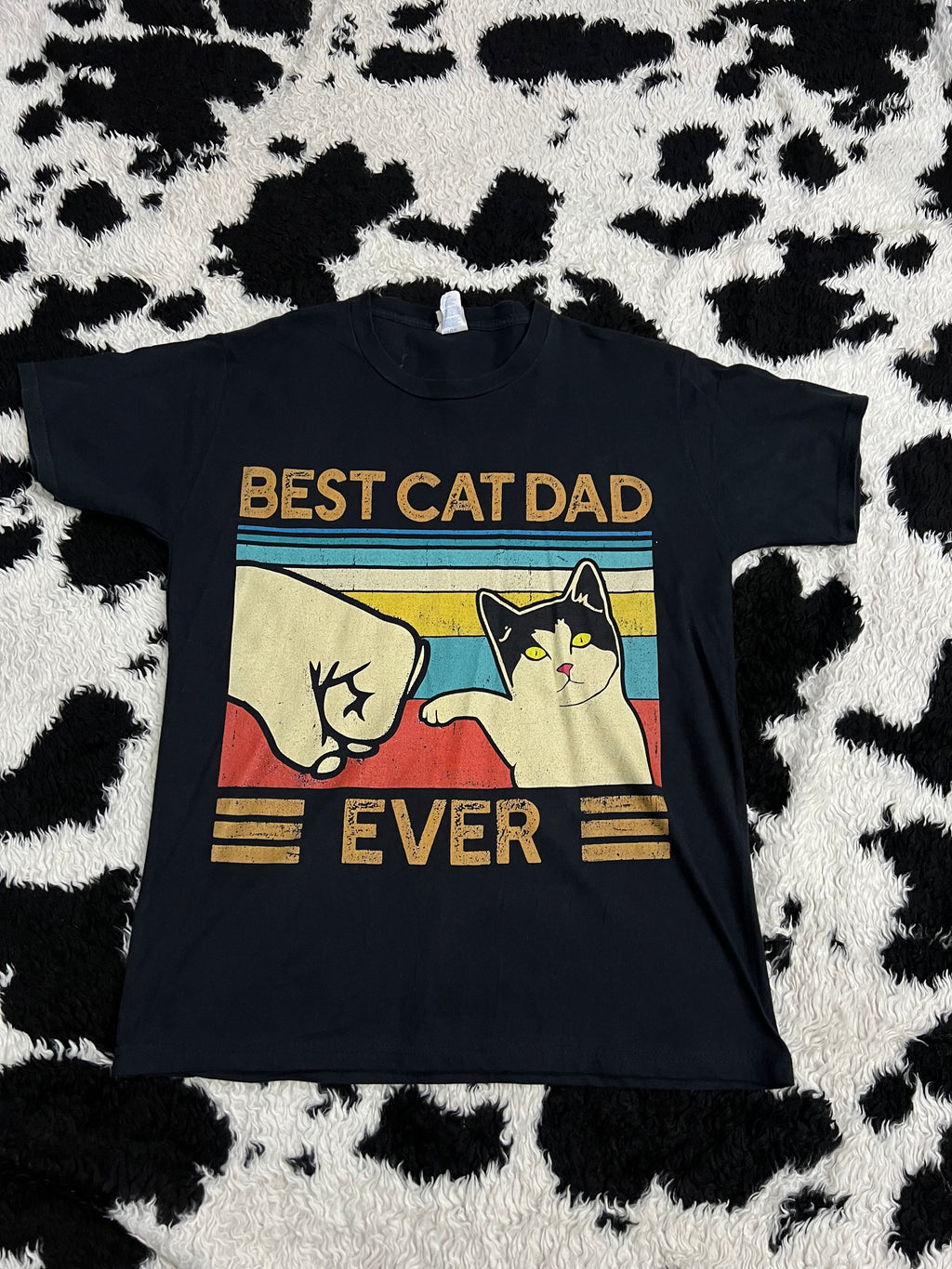 Best Cat Dad Ever Tee (Large)