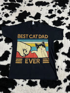 Best Cat Dad Ever Tee (Large)