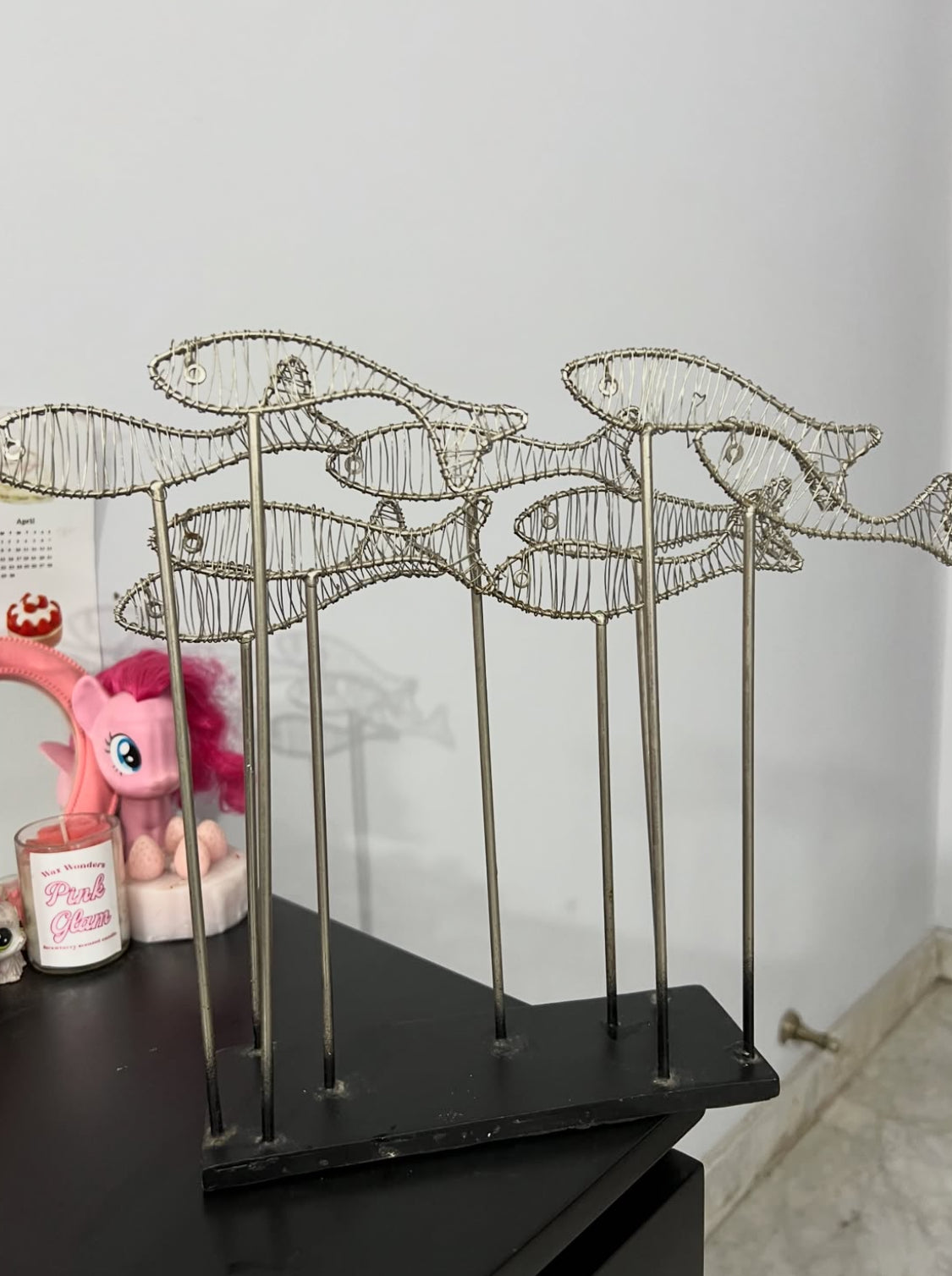 Fish Wire Sculpture Art Piece